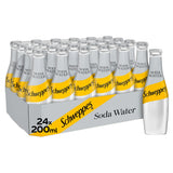 Schweppes Soda Water Sparkling Water 24 x 200ml