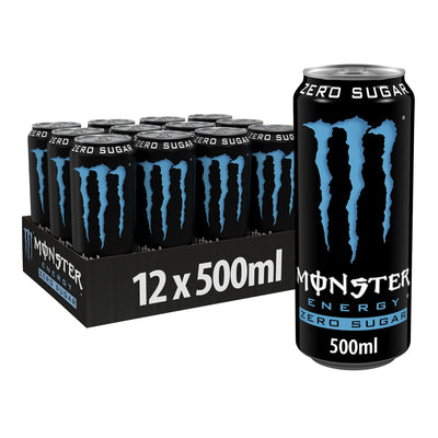 Monster Absolutely Zero Sugar Energy Drink Multipack 12 x 500ml