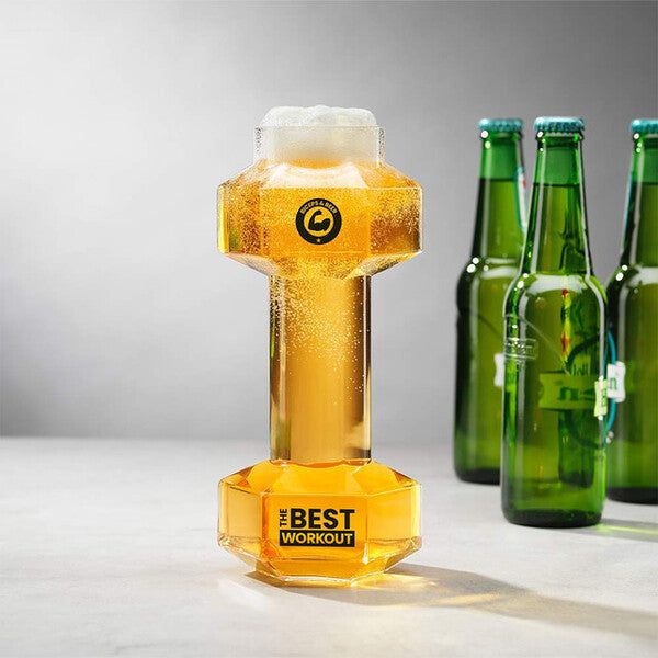 #Winning Dumbbell Beer Glass V2 - McGrocer