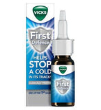 Vicks First Defence Cold Virus Blocker Nasal Spray Bottle 15ml First Aid Boots