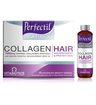 Vitabiotics Perfectil Platinum Collagen Hair - 10 Advanced Beauty Drinks Health Care Boots