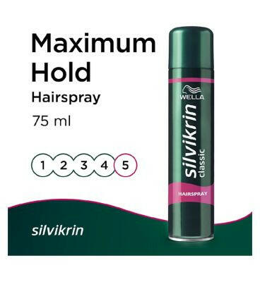 Wella Silvikrin Classic Maximum Hold Hairspray 75ml Haircare & Styling Boots