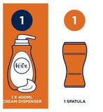 Veet Men Total Pro Hair Removal Cream Chest & Body Sensitive - 400ml Men's Toiletries Boots