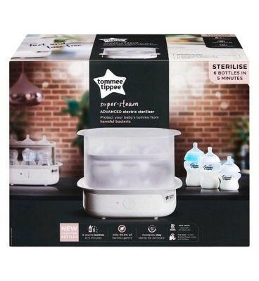 Tommee Tippee Advanced Steam Electric Steriliser for Baby Bottles, White Toys & Kid's Zone Boots