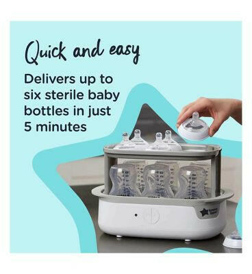 Tommee Tippee Advanced Steam Electric Steriliser for Baby Bottles, White Toys & Kid's Zone Boots