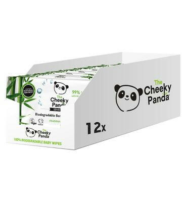 The Cheeky Panda Biodegradable Multipack Baby Wipes, 12x60=720 Baby Accessories & Cleaning Boots