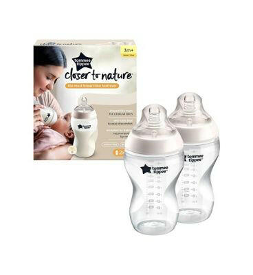 Tommee Tippee Natural Start Anti-Colic Baby Bottle, 340ml, 3+ months, Teat, Anti-Colic Valve, Self-Sterilising, Pack of 2 Toys & Kid's Zone Boots