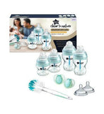 Tommee Tippee Advanced Anti-Colic Newborn Starter Set for Colicky Babies, 4 x Bottles, 2 x Teats, Vented Anti-Colic Wand Baby Accessories & Cleaning Boots