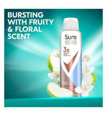 Sure Maximum Protection Clean Scent Anti-perspirant Deodorant Aerosol 150 ml Deodorants Boots