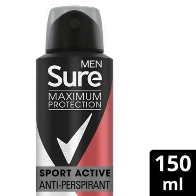 Sure Men Maximum Protection Sport Active Anti-perspirant Deodorant Aerosol 150 ml Men's Toiletries Boots