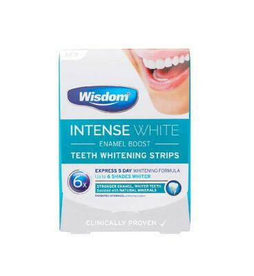 Wisdom Intense White Enamel Boost Teeth Whitening Strips 5s Dental Boots