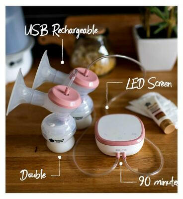 Tommee Tippee Made for Me Double Electric Breast Pump Baby Bottles Included GOODS Boots