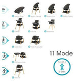 Tutti Bambini Nova Birth to 12 Years Complete Highchair Package - Grey/Oak GOODS Boots