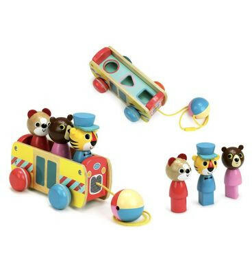 Vilac Coach Pull Toy GOODS Boots