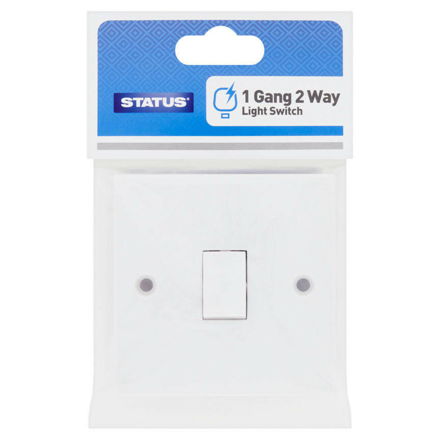 Status 1 Gang 2 Way Light Switch DIY ASDA
