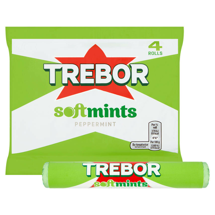 Trebor Softmints Peppermint Mints 4 Pack Snacks & Confectionery ASDA