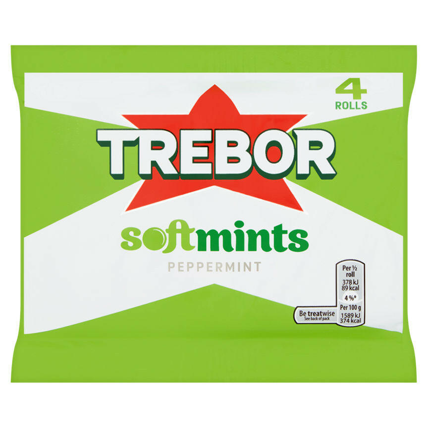 Trebor Softmints Peppermint Mints 4 Pack Snacks & Confectionery ASDA