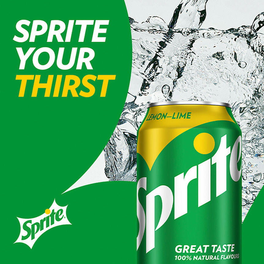 Sprite Mini Can Adult Soft Drinks & Mixers ASDA