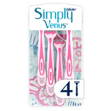 Venus 3 Blade Disposable Razors 4 Pack Women's Toiletries ASDA