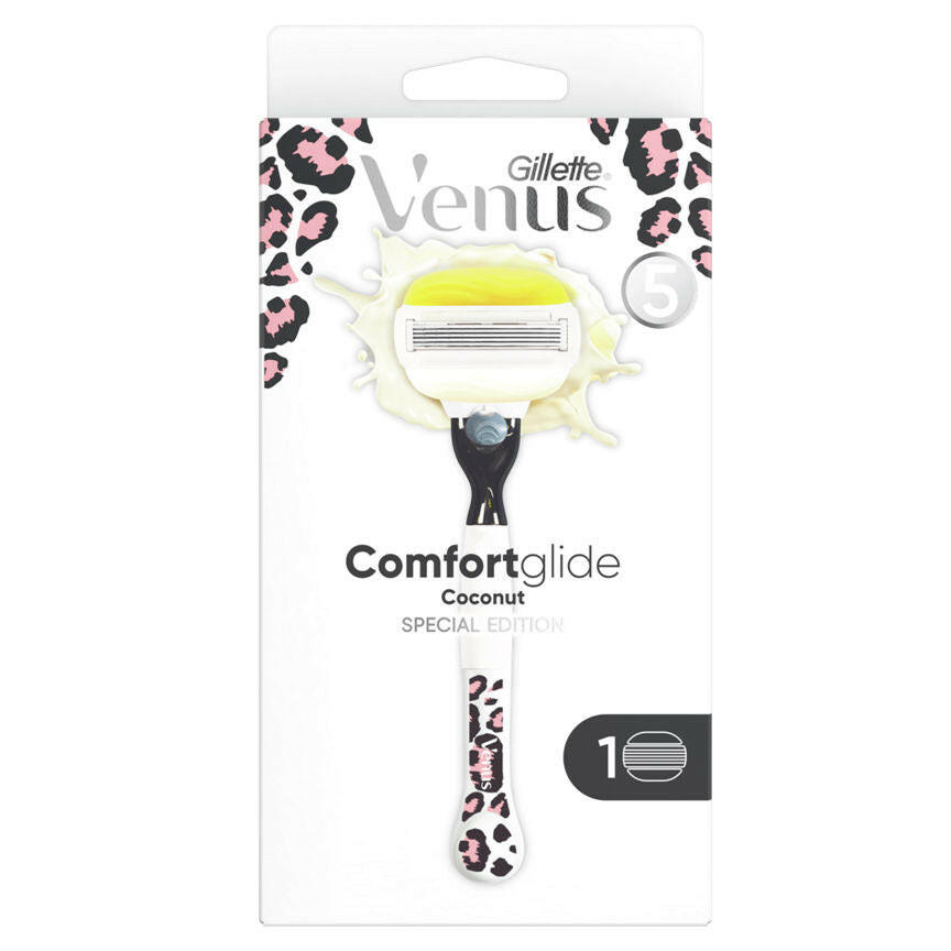 Venus Comfortglide Coconut Special Edition Razor - 1 Blade Women's Toiletries ASDA