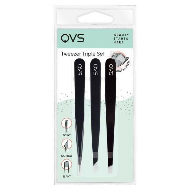 Truyu by QVS 3 Tweezer Tips Eyebrows Sainsburys