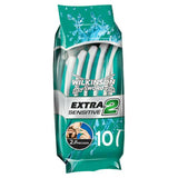 Wilkinson Sword Razor Blades, Extra II, Sensitive x10 men's razors & blades Sainsburys