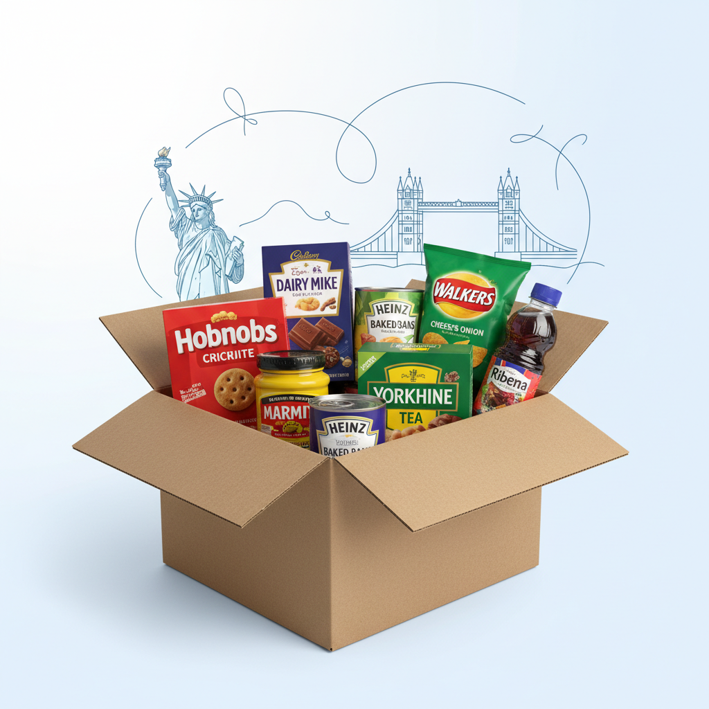 British Food Delivery to USA: Save 55% on Shipping Costs