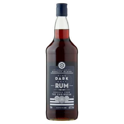 ASDA Fine Dark Navy Rum 1 Litre - British product