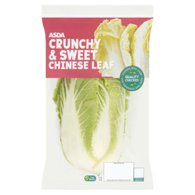 ASDA Crunchy and Sweet Chinese Leaf salad bag - British product