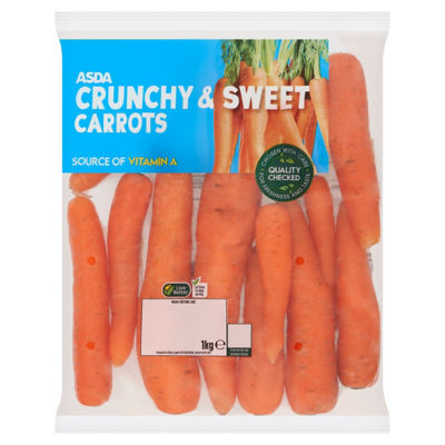 ASDA Crunchy & Sweet Carrots 1kg - British product