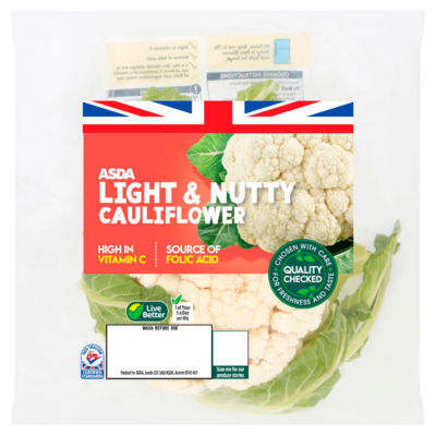 ASDA Light & Nutty white cauliflower fresh - British product