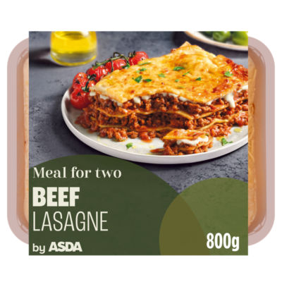 ASDA beef lasagne meal with bolognese sauce 800g - British product