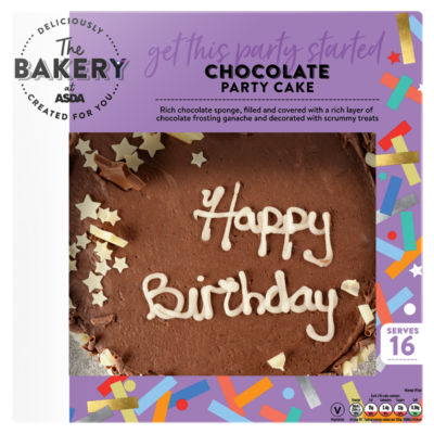 The Bakery at ASDA Chocolate Party Cake (British brand)