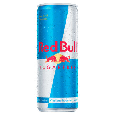 Red Bull sugarfree energy drink 250ml, imported from the UK