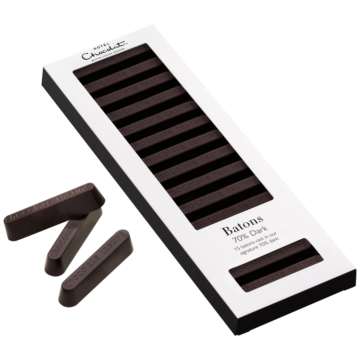 Hotel Chocolat dark chocolate batons 120g, UK version