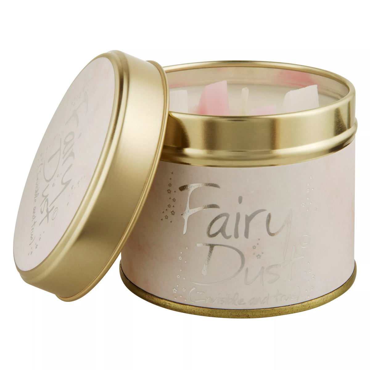 Lily-flame Fairy Dust scented tin candle 230g, UK version