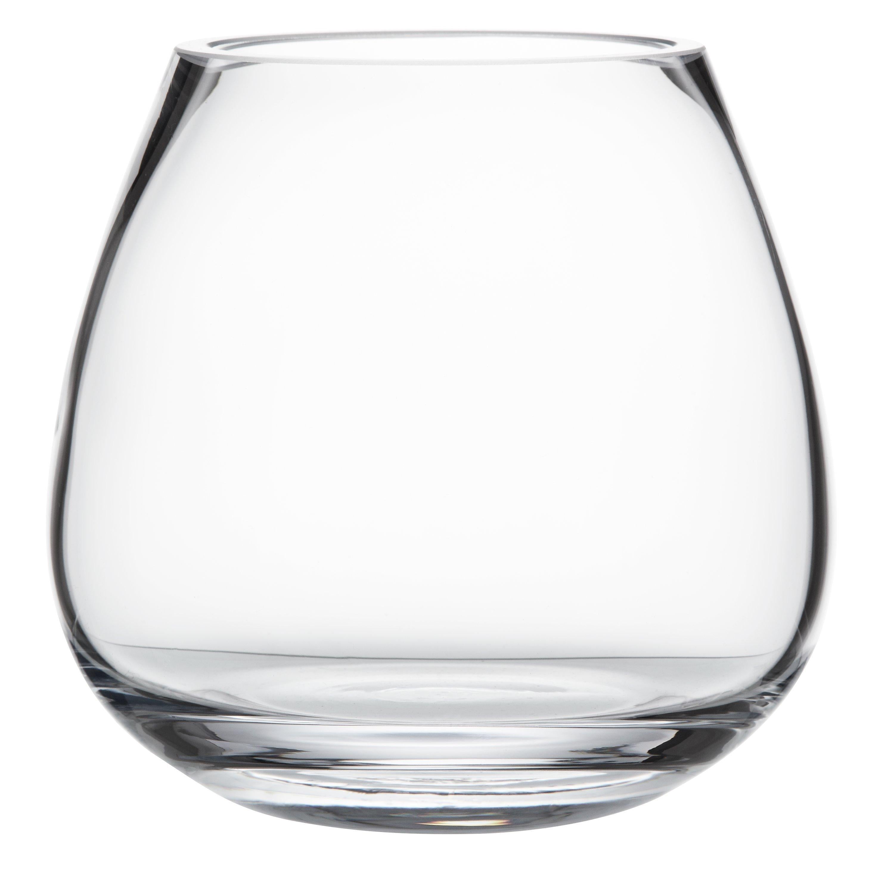 LSA International clear glass vase H17cm, UK version