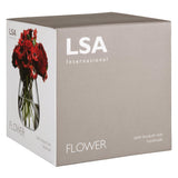 LSA International clear glass vase H17cm, UK version