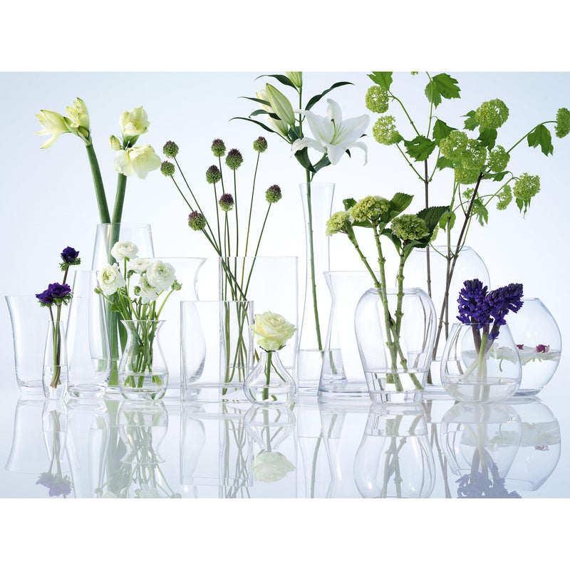 LSA International clear glass vase H17cm, UK version