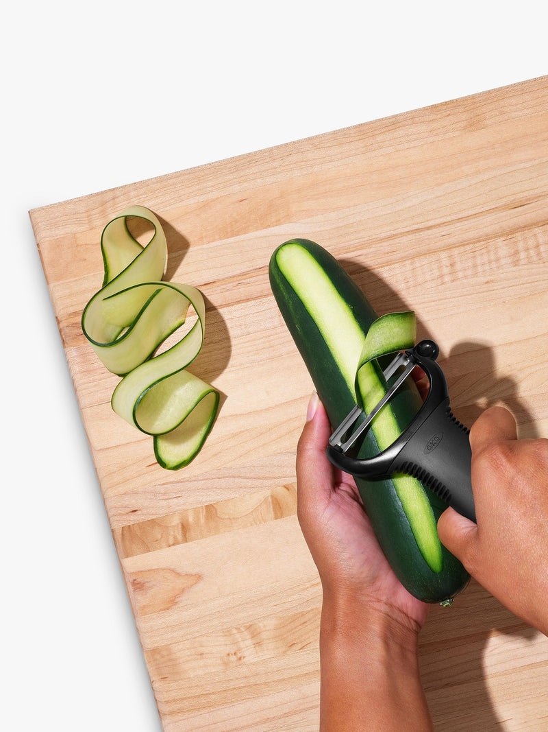 OXO Good Grips Y-shaped peeler, imported from the UK