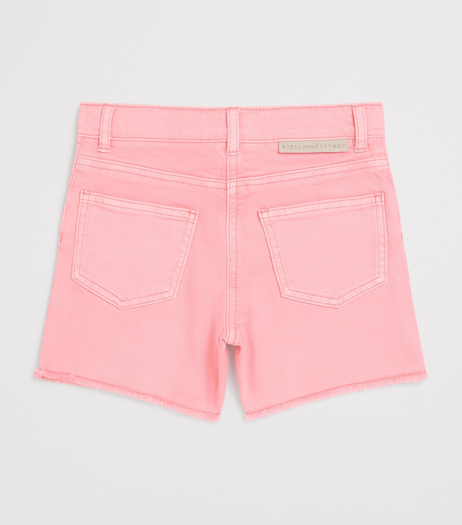 Stella McCartney Kids embroidered denim shorts for ages 3-14 years (British brand)