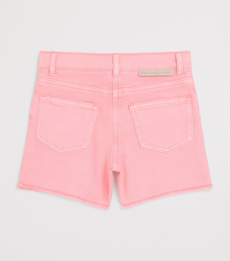 Stella McCartney Kids embroidered denim shorts for ages 3-14 years (British brand)