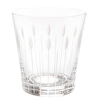 Crystal Tumbler with Lotus Bud Design, 30cl Capacity