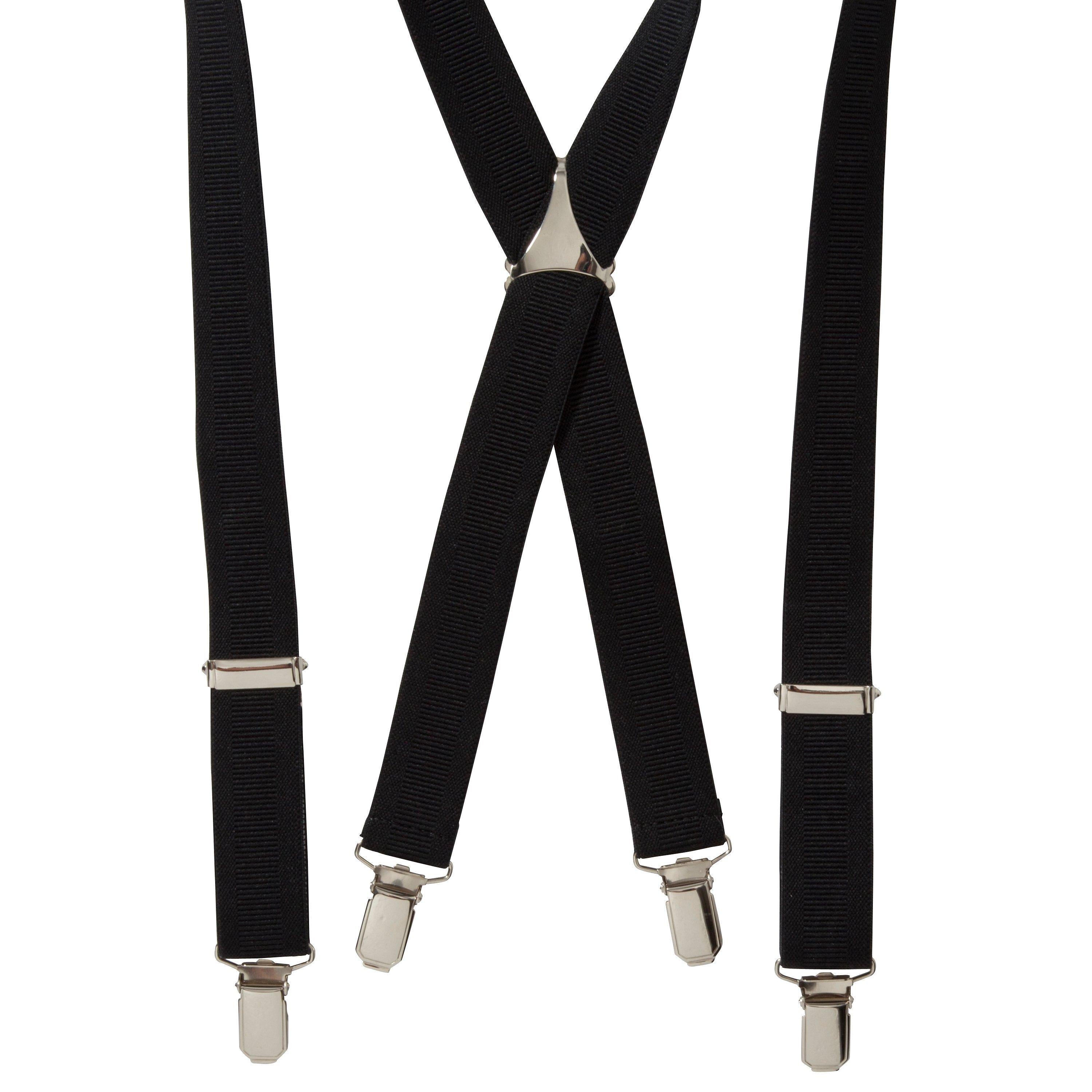 John Lewis Boy adjustable braces for boys, black, one size, UK version