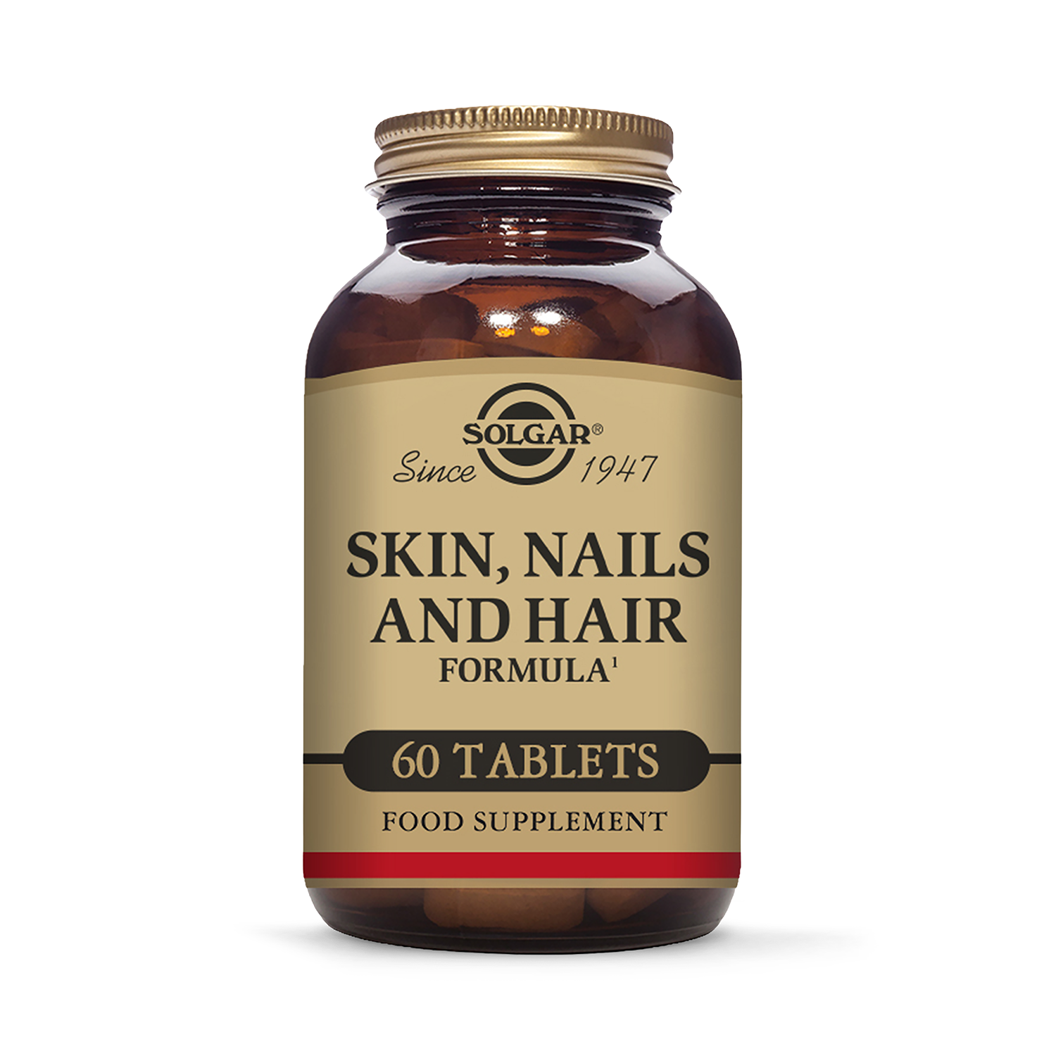 Skin Hair and Nails Support Supplement with Vitamin C and Zinc 120 Tablets