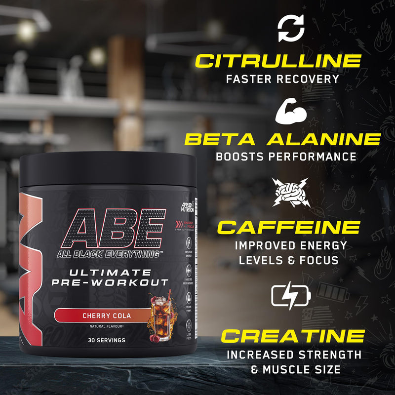 Applied Nutrition ABE Pre-Workout Baddy Berry 375g, imported from the UK
