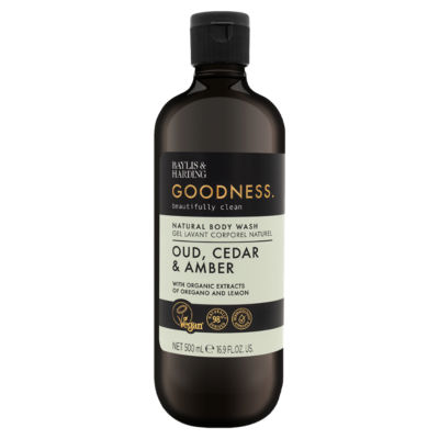 Baylis & Harding body wash 500ml with oud cedar amber, UK version