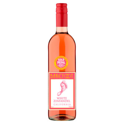 Barefoot White Zinfandel rosé wine 750ml - British product
