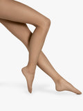 Wolford nude 8 tights with sandal toe and cotton gusset (British brand)