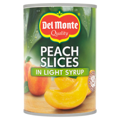 Del Monte peach slices light syrup 420g - British product